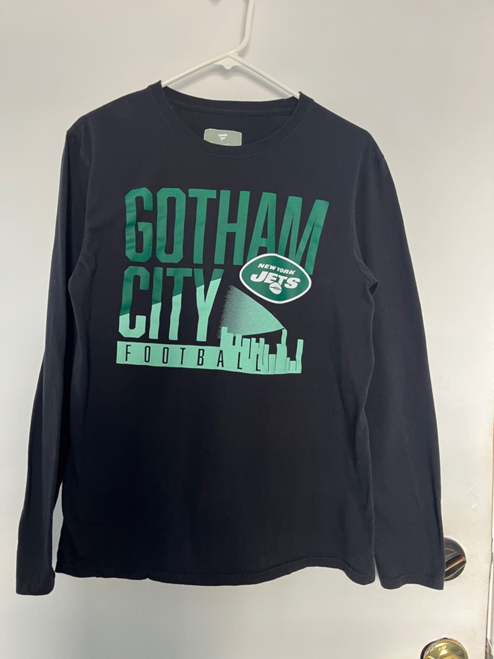 Fanatics Black Long-Sleeve Gotham City Jets Tee